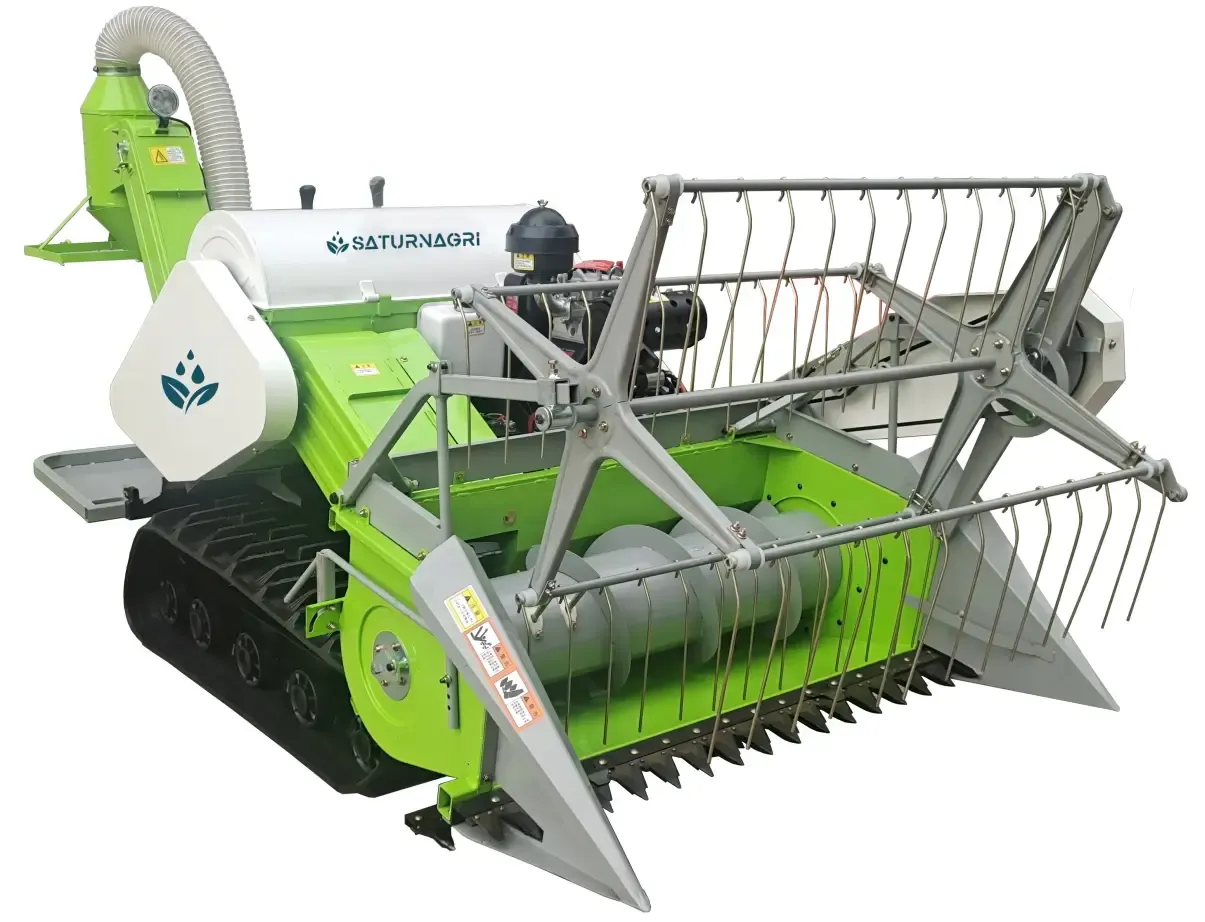 Small Rice and Wheat Combine Harvester